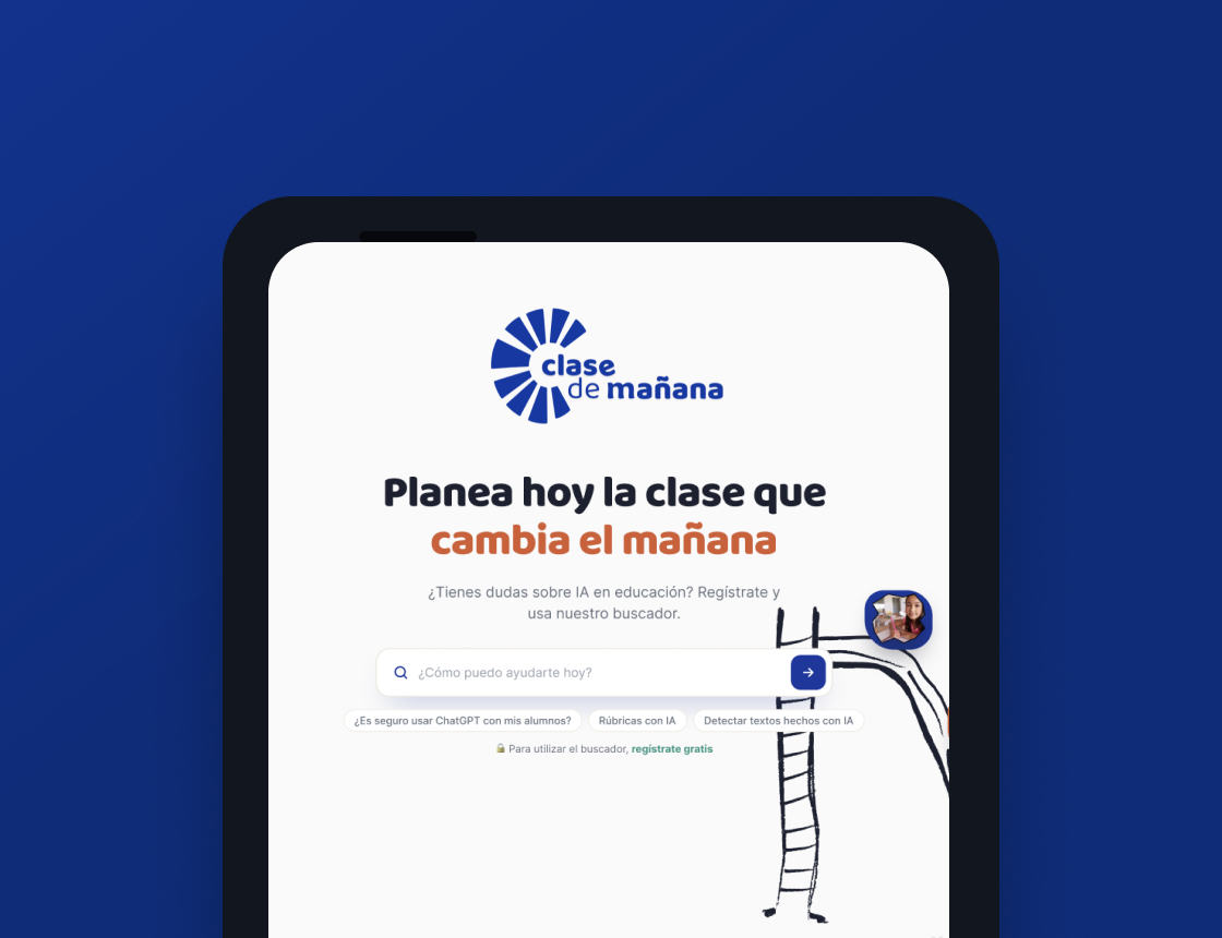 Captura de la app de Clase de Mañana en un celular